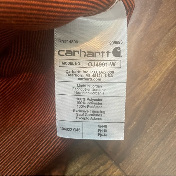 CARHARTT RELAXED FIT FLEECE PULLOVER womans size S - Picture 7 of 10